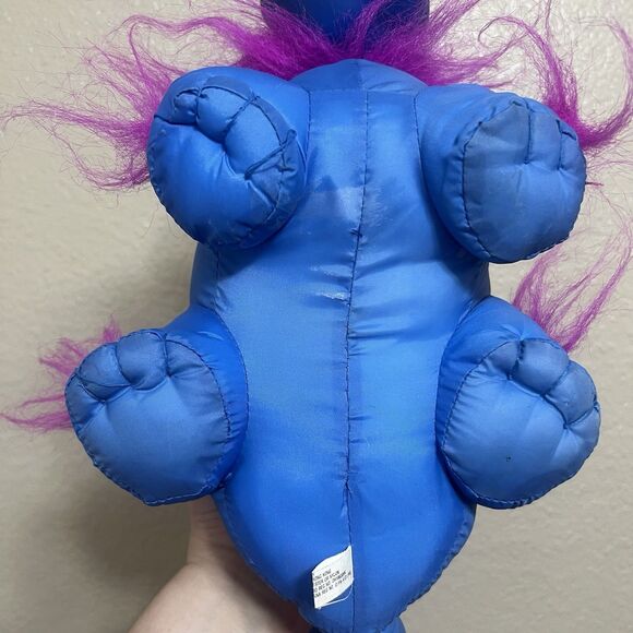 Vintage Troll Doll Vintage My Kids Dinosaur Pink Hair Dino - Picture 7 of 8